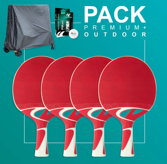 Cornilleau Premium+ Outdoor-Kültéri Pack Pingpongütő szett
