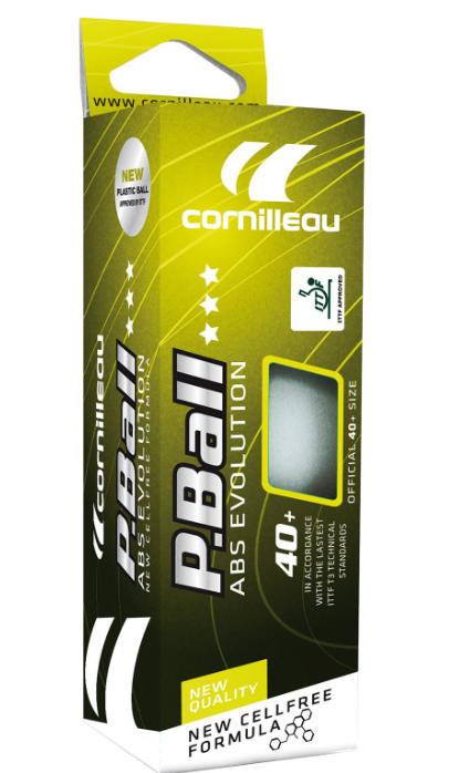 Cornilleau P-Ball *** Fehér Pingponglabda 3 db