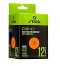 Stiga CUP ABS ORANGE 12-PACK pingponglabda